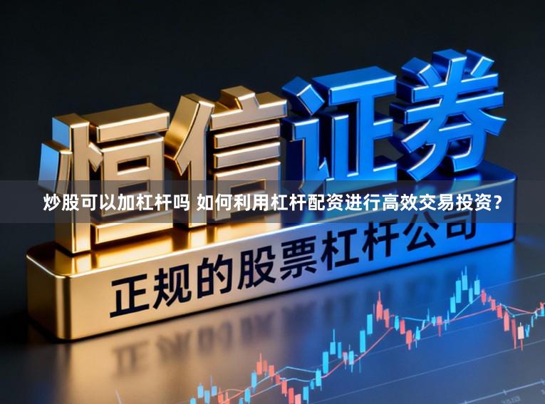 炒股可以加杠杆吗 如何利用杠杆配资进行高效交易投资？